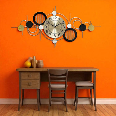 Intertwined Rings Statement Clock (36 x 18 Inches)